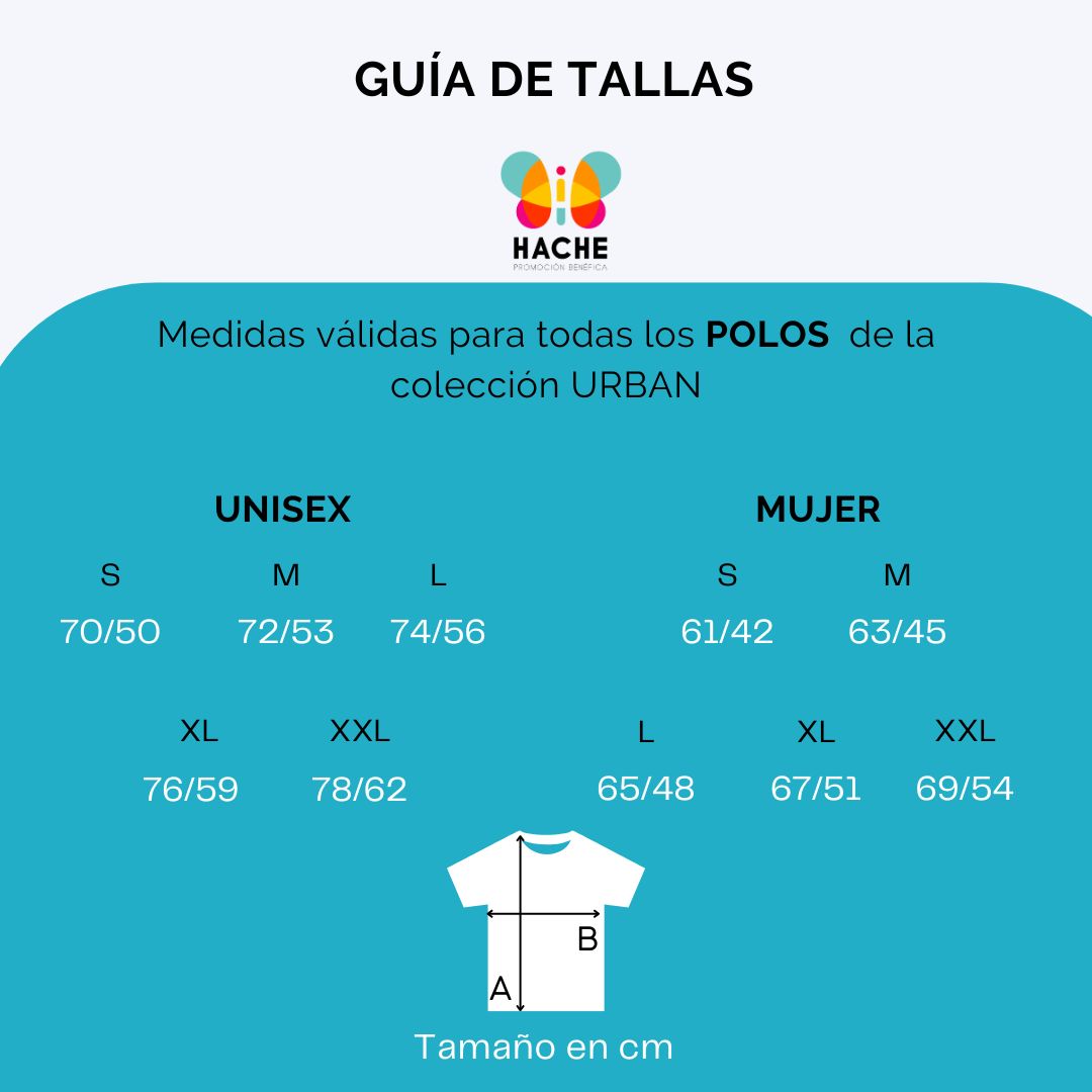 Guía de tallas de los polos Hache