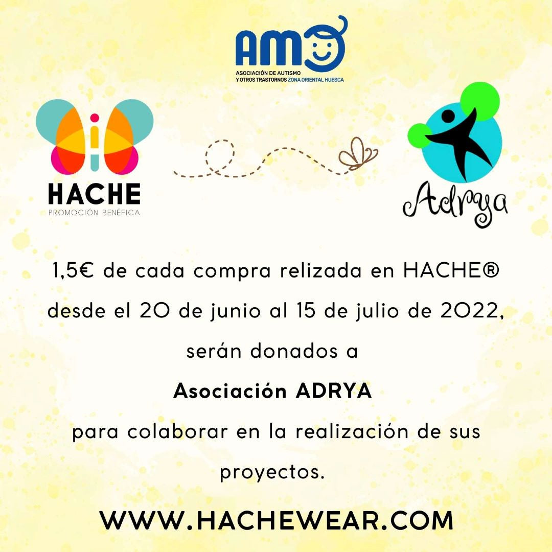Logos de la asociación AMO, HACHE y asociación ADRYA con texto debajo que resume el contenido de la entrada del blog.