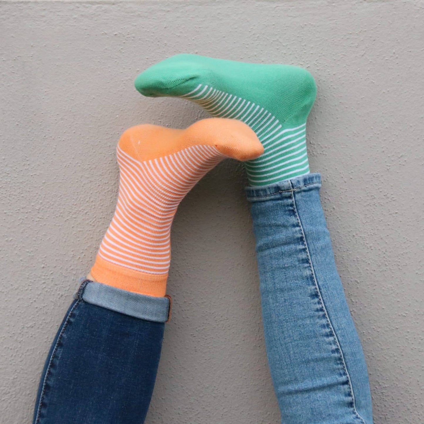 Calcetines algodón rayas colores